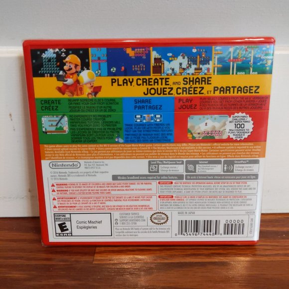 Brand New Factory Sealed Super Mario Maker 3DS Game - Picture 2 of 3